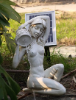 Lady Kneeling, Pond Spitter Solar Water Feature