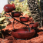 Red Solar Cascading Fountain Red Solar Cascading Fountain