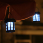 Hanging Solar Lantern - Night View