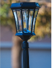 Victorian Bulb Solar Lamp Post Light - Single Lamp