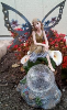 Solar Fairy with Crackled Glass Ball