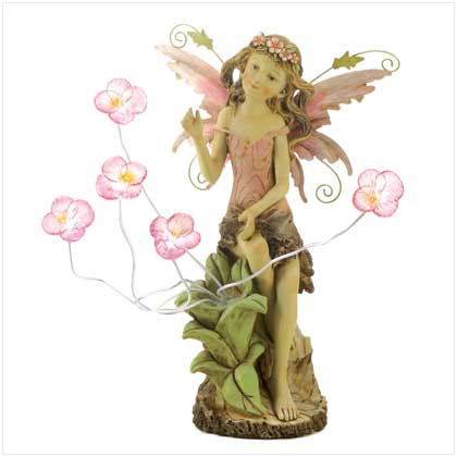 fairy solar statue