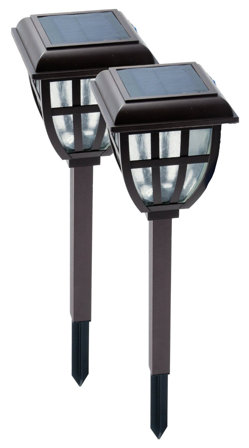 Lifetime Series Solar Brown Lanterns 2 Pack