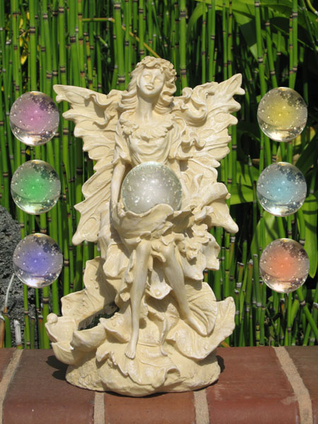 solar fairy statue