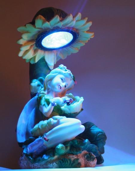 fairy solar statue