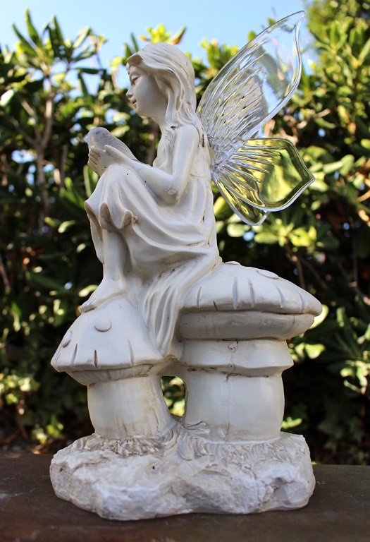 Gardenwize Lumière Solaire Tombe Memorial Garden Outdoor Fairy Ornament Statue 