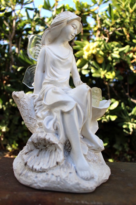 Eastwind Gifts 10016221 Garden Blooms Fairy Solar Statue for sale online 